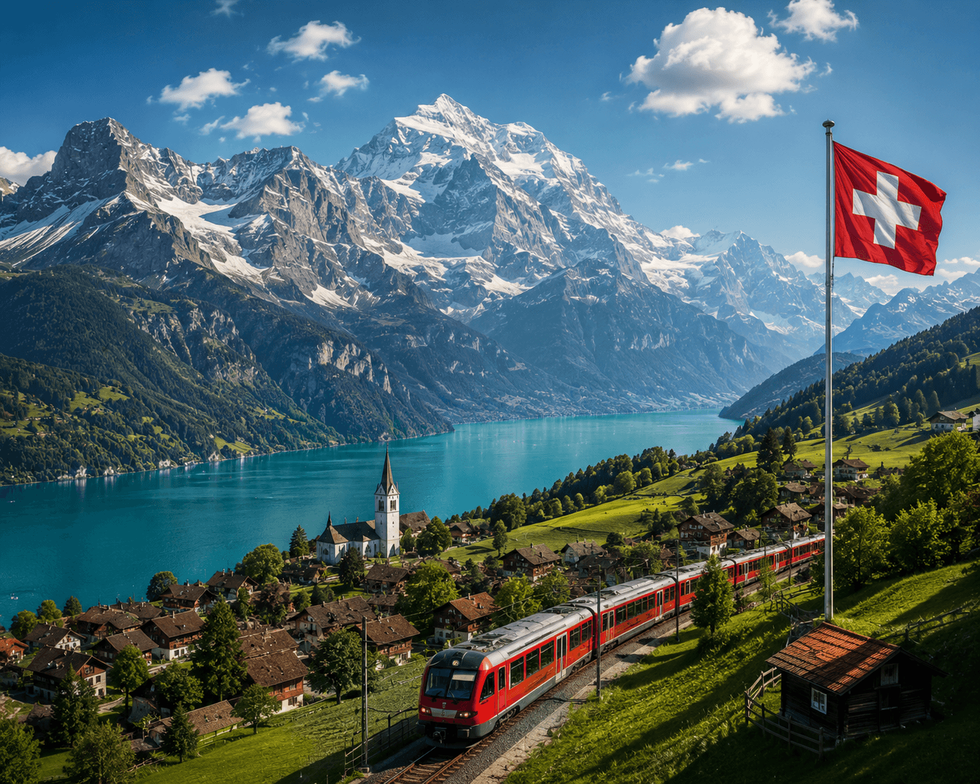 Switzerland travel guide featuring the Swiss Alps